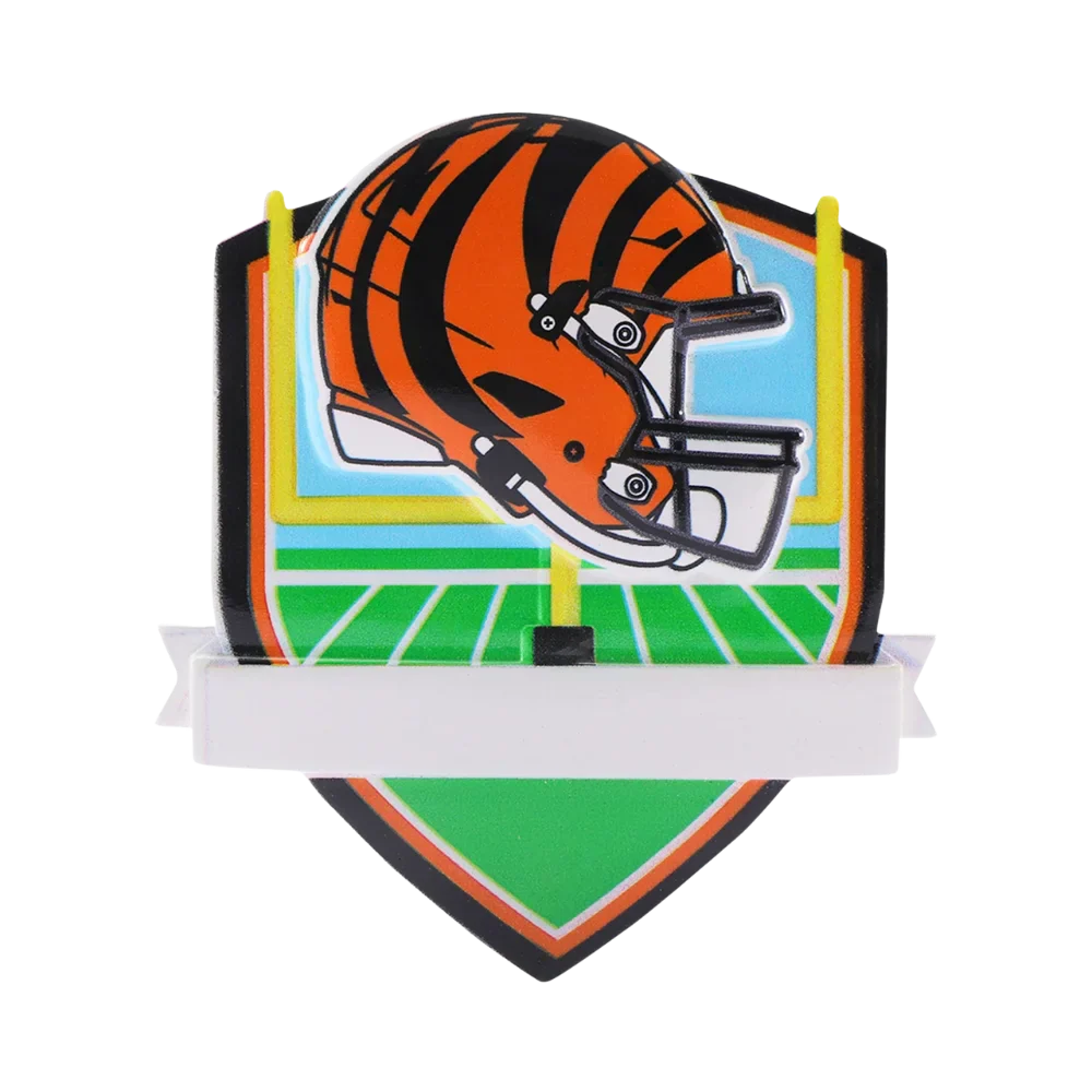 Cincinnati Bengals Personalized Shield Ornament