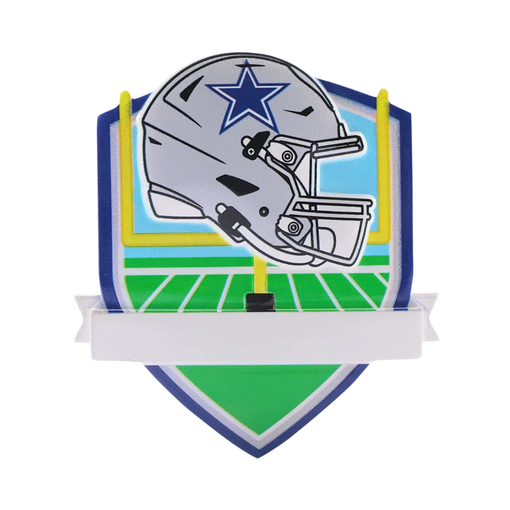 Dallas Cowboys Personalized Shield Ornament