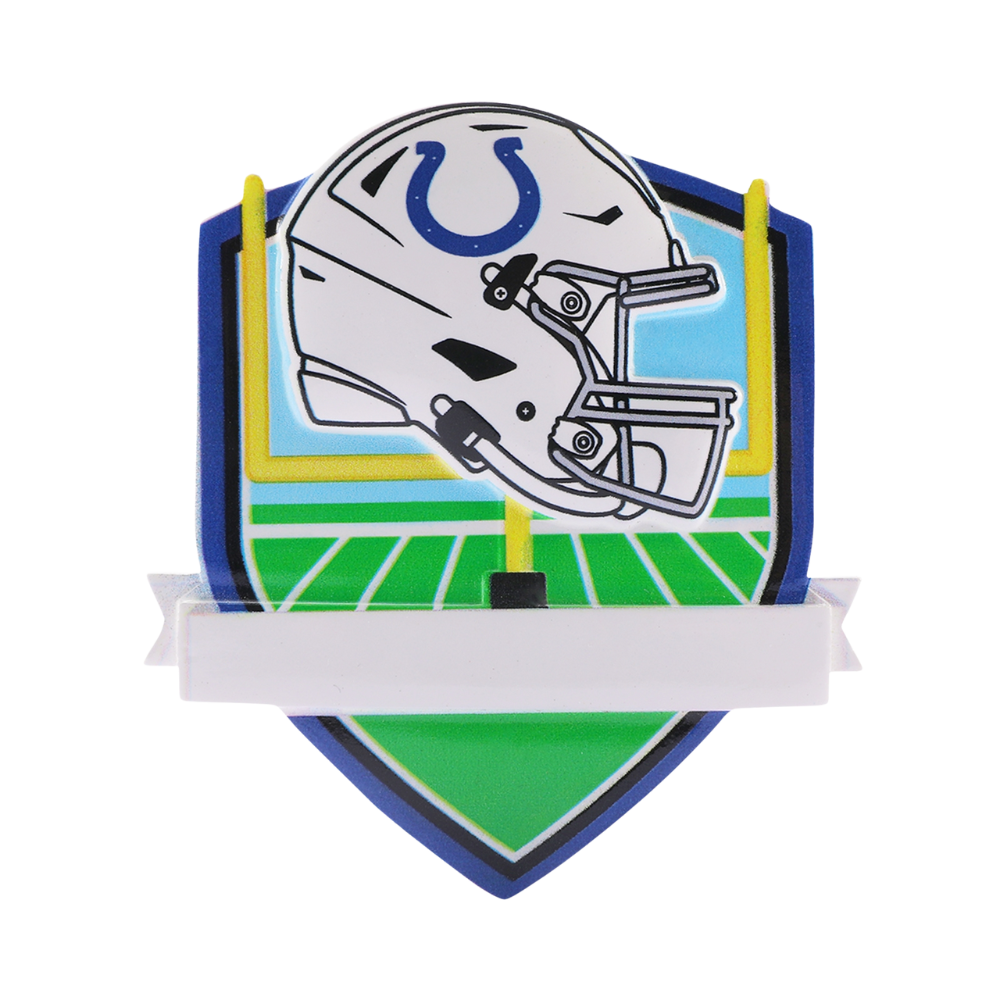 Indianapolis Colts Personalized Shield Ornament