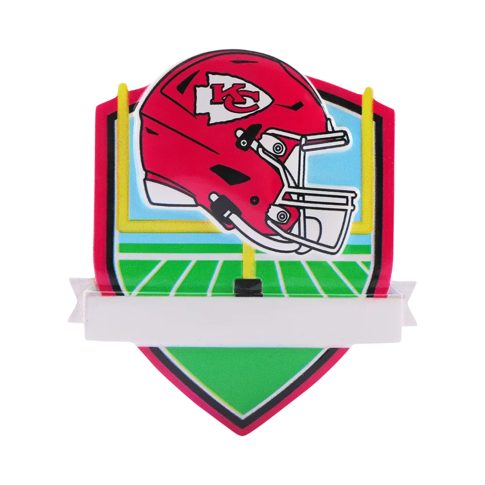 Kansas City Chiefs Personalized Shield Ornament