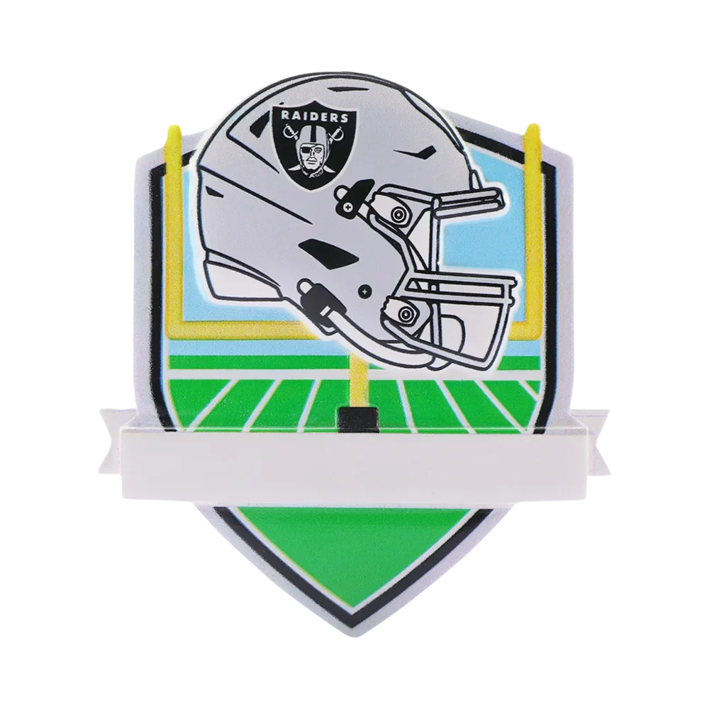 Las Vegas Raiders Personalized Shield Ornament