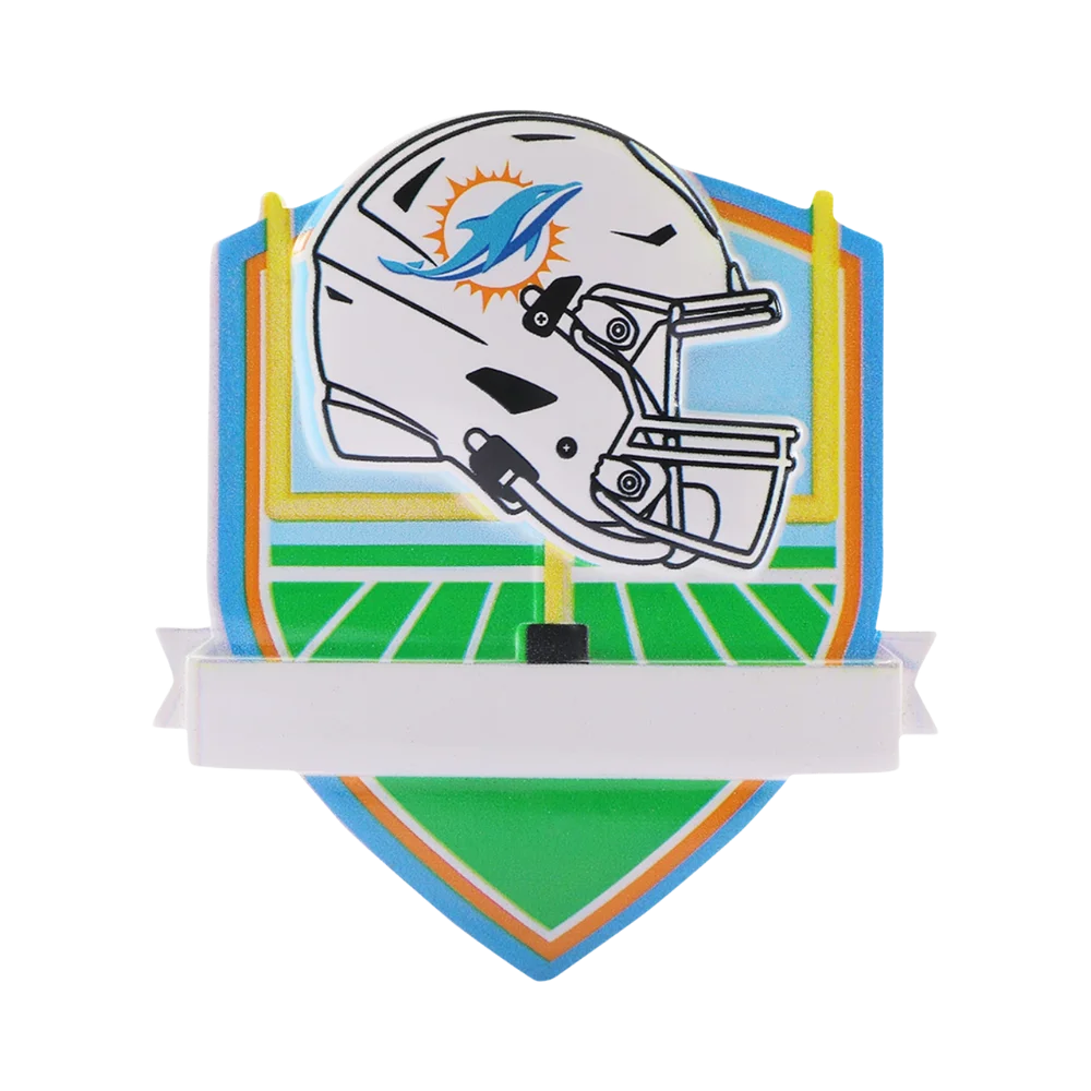 Miami Dolphins Personalized Shield Ornament