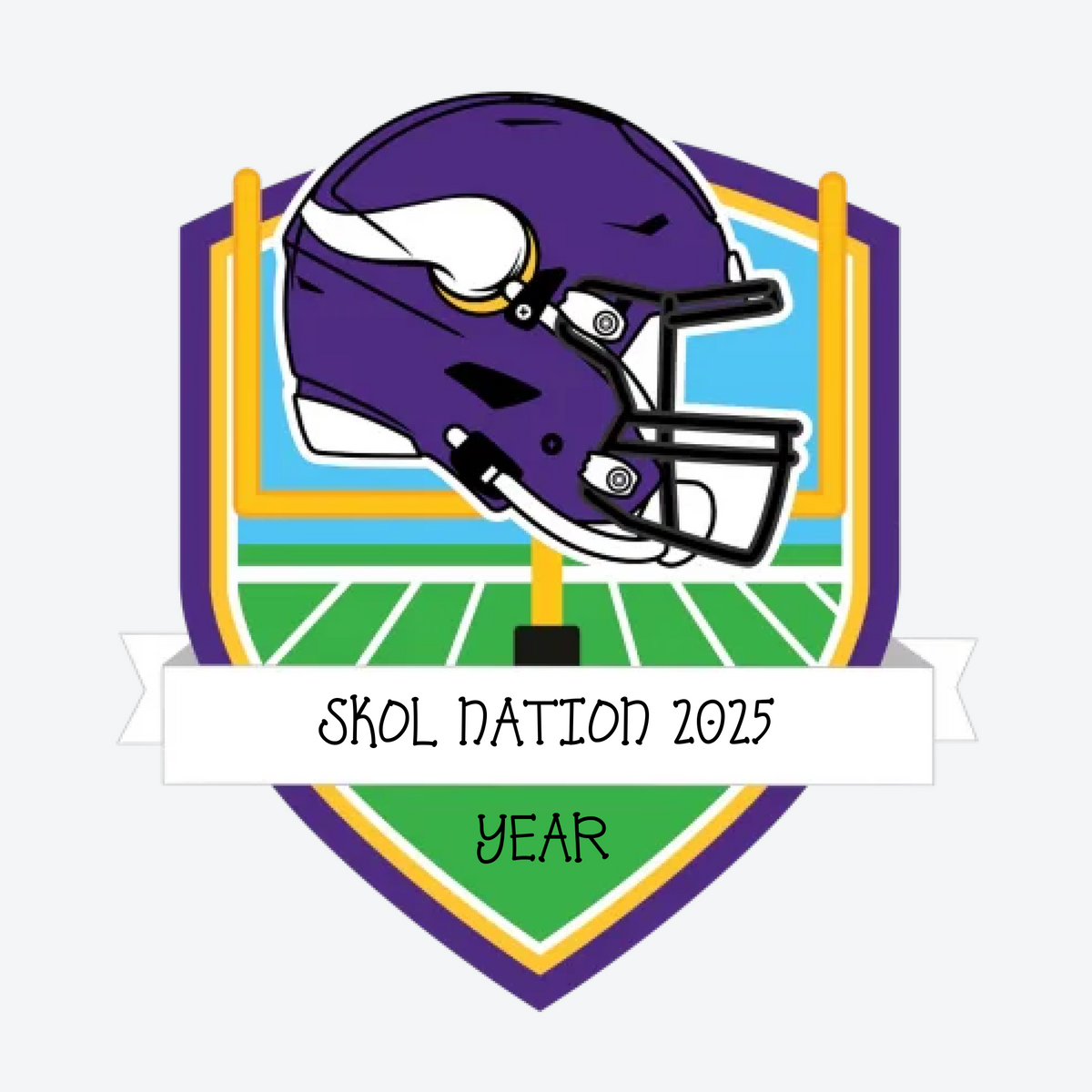 Minnesota Vikings Personalized Shield Ornament