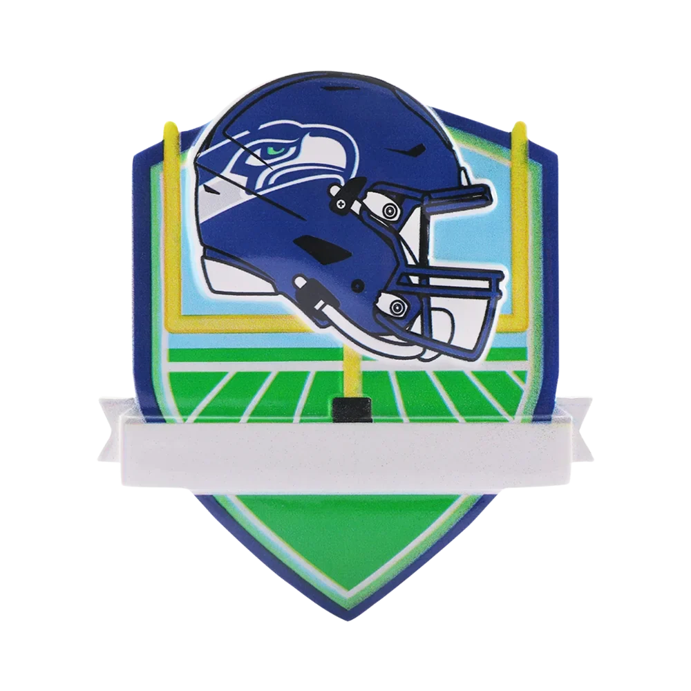 Seattle Seahawks Personalized Shield Ornament