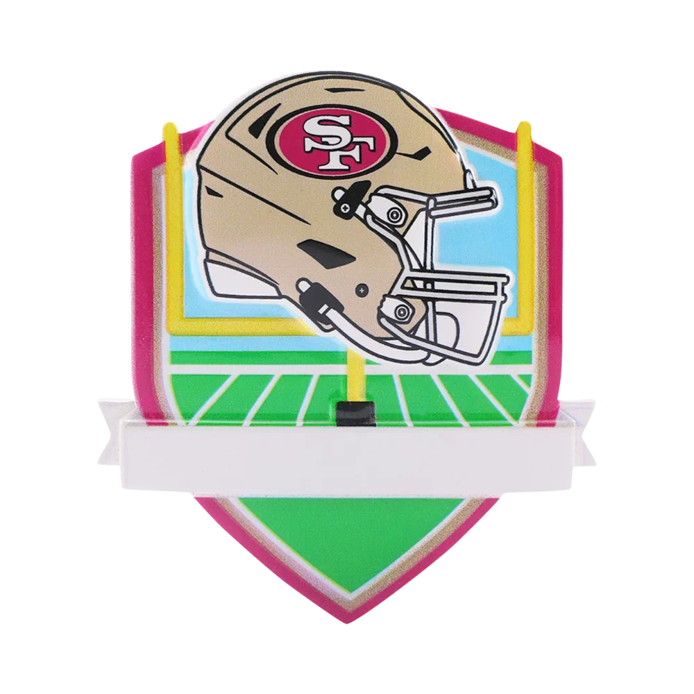 San Francisco 49ers Personalized Shield Ornament