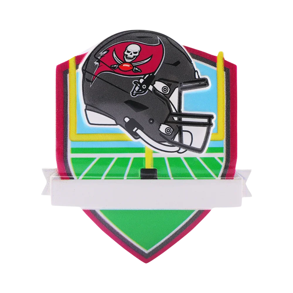 Tampa Bay Buccaneers Personalized Shield Ornament