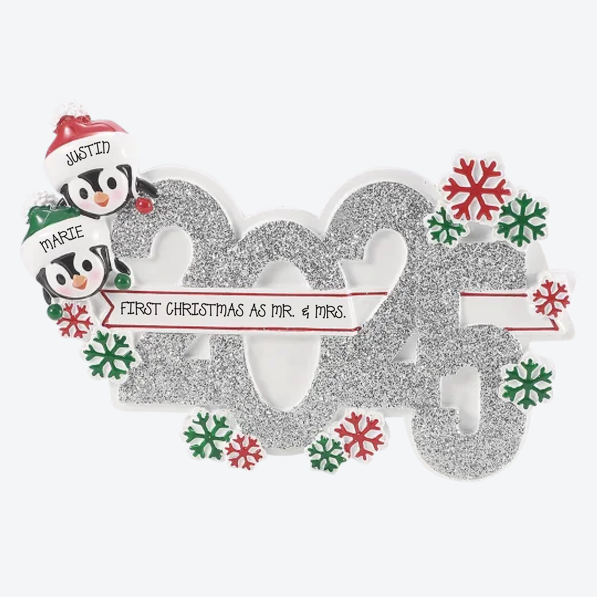 2025 Couple Personalized Christmas Ornament