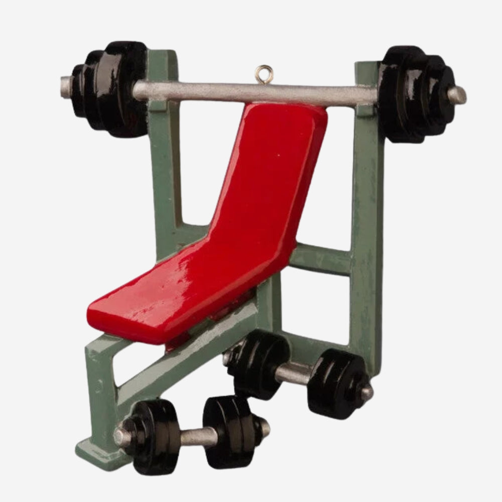 Weight Lifter Personalized Christmas Ornament