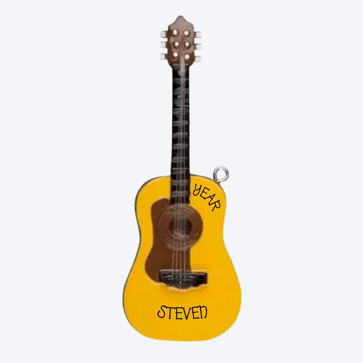 Acoustic Guitar Personalized Christmas Ornaments