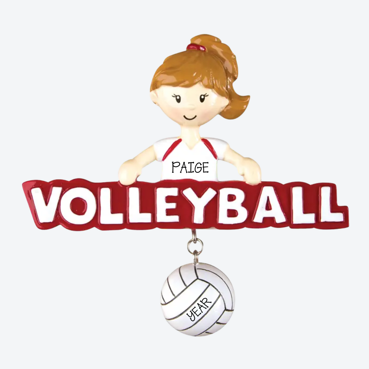 Sports-Volleyball-Girl Personalized Christmas Ornament