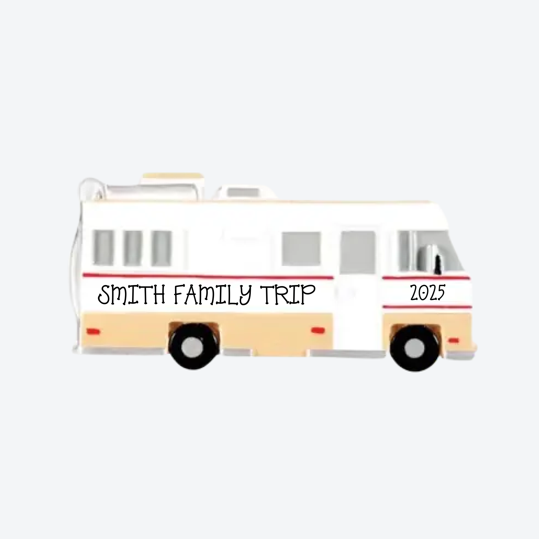RV Camper Personalized Christmas Ornament