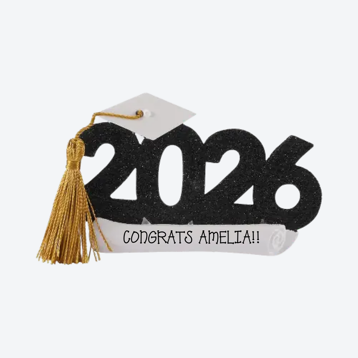 Dated Grad Personalized Christmas Ornament