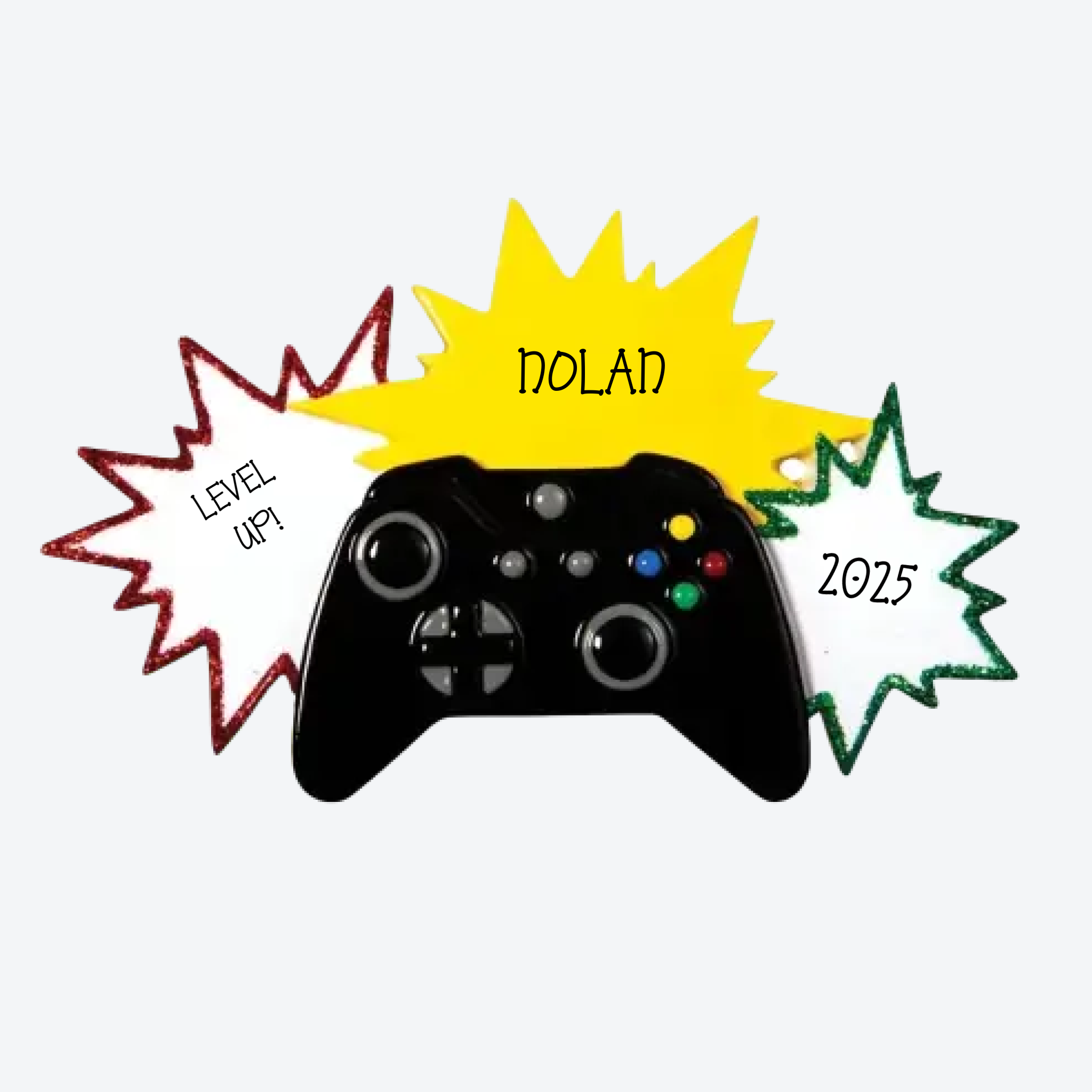 New Video Gamer Controller Personalized Christmas Ornament
