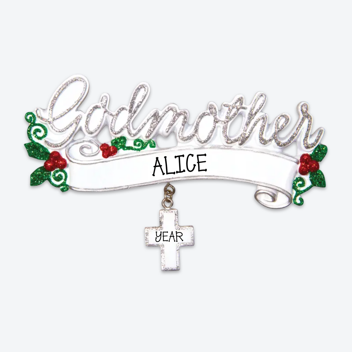 New Godmother Personalized Christmas Ornament