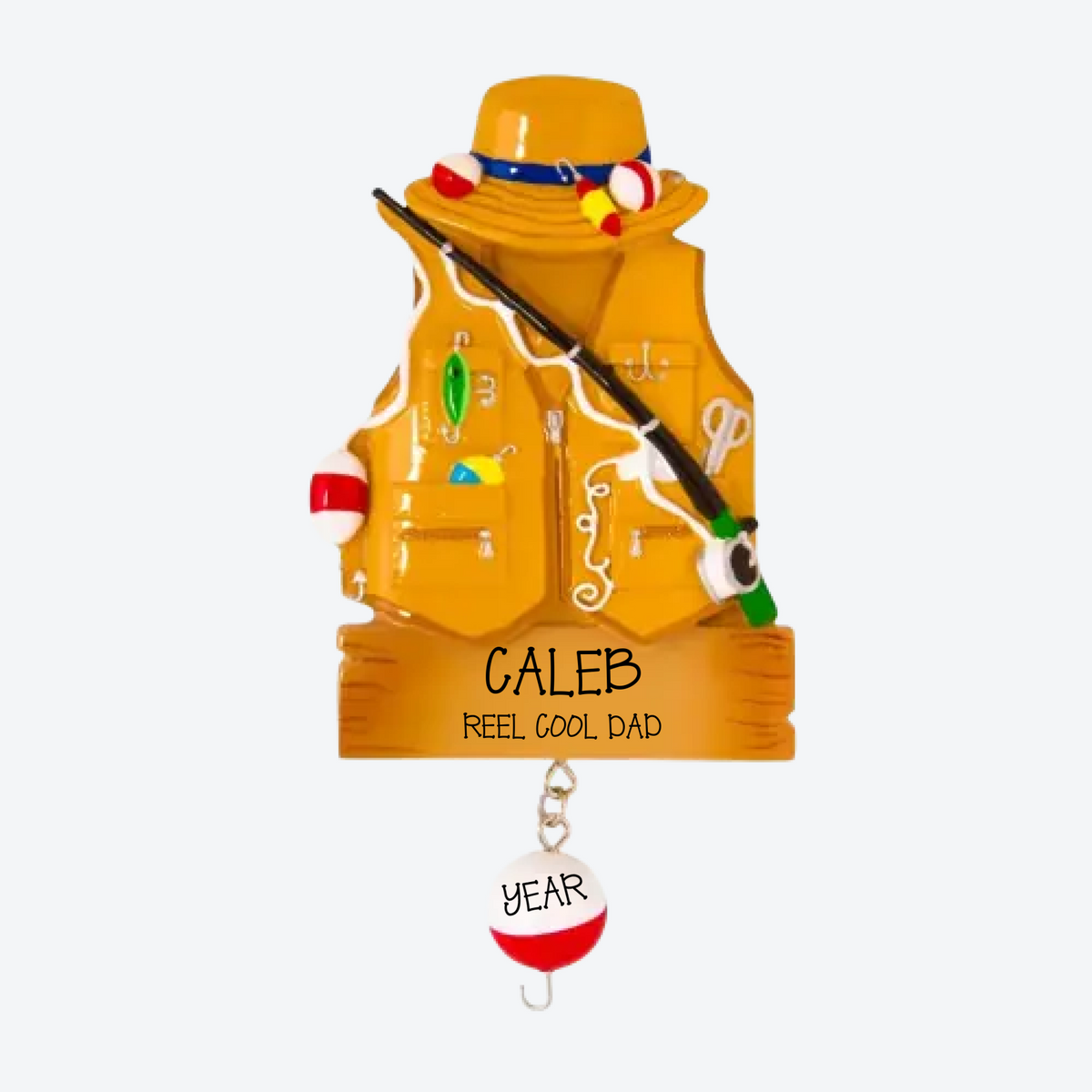 Fishing Personalized Christmas Ornament