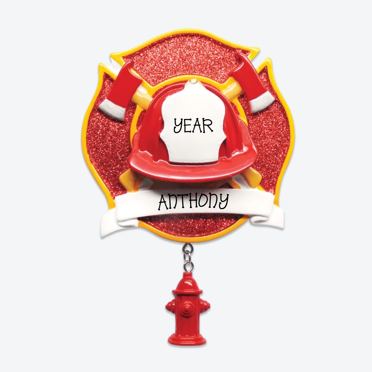Fireman Personalized Christmas Ornament