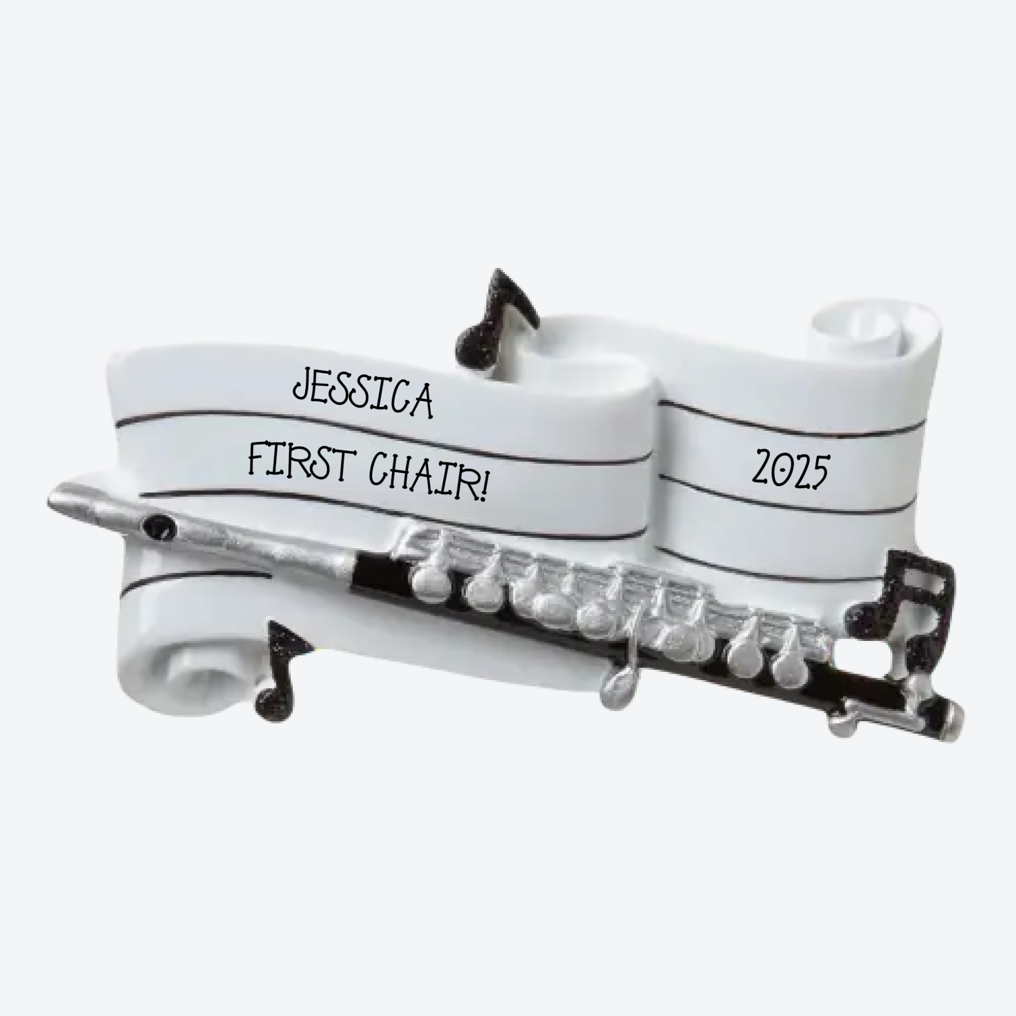 Flute Personalized Christmas Ornament