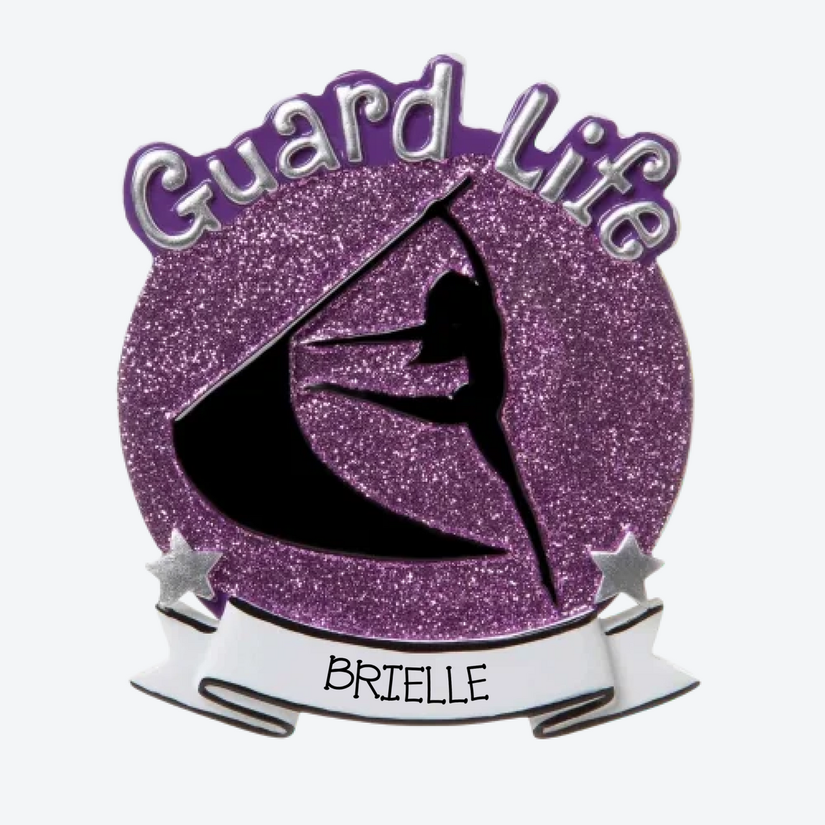 Color Guard- Purple Personalized Christmas Ornament
