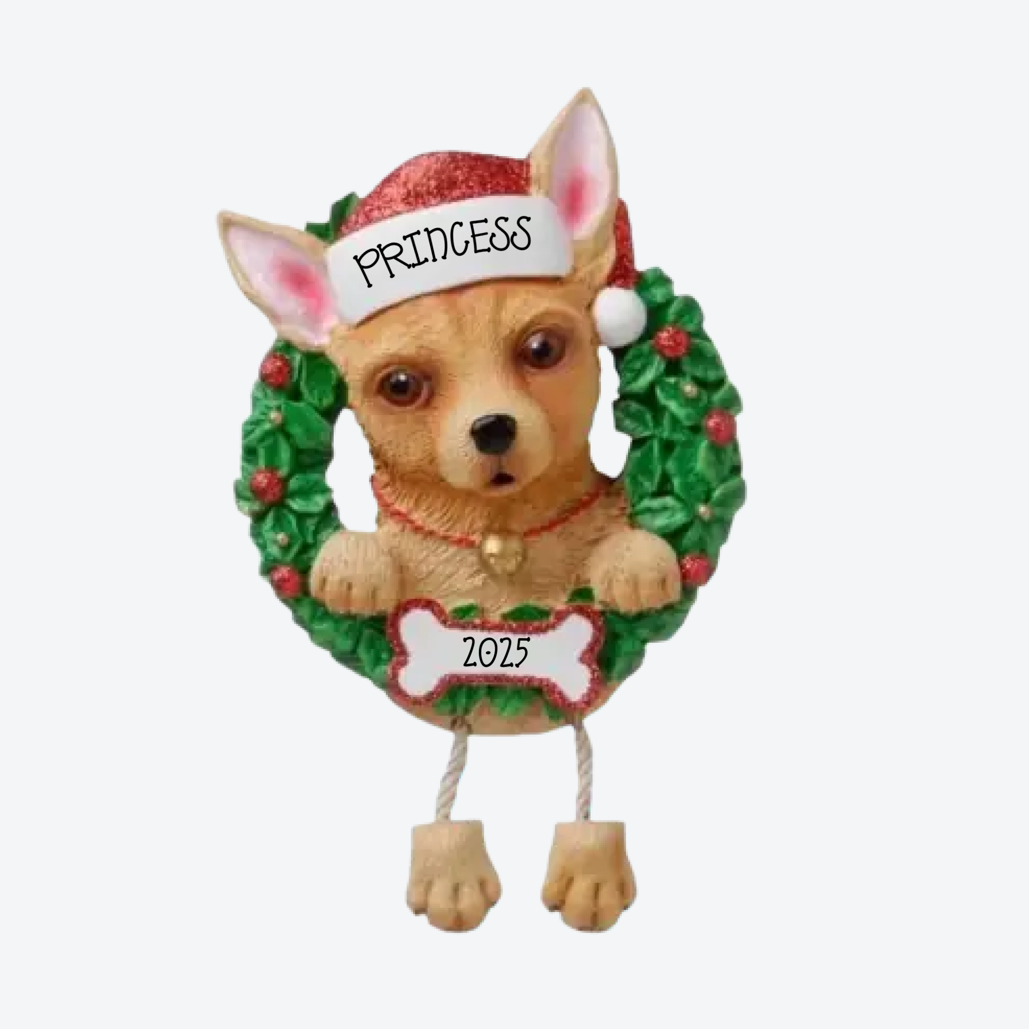 Chihuahua Personalized Christmas Ornament