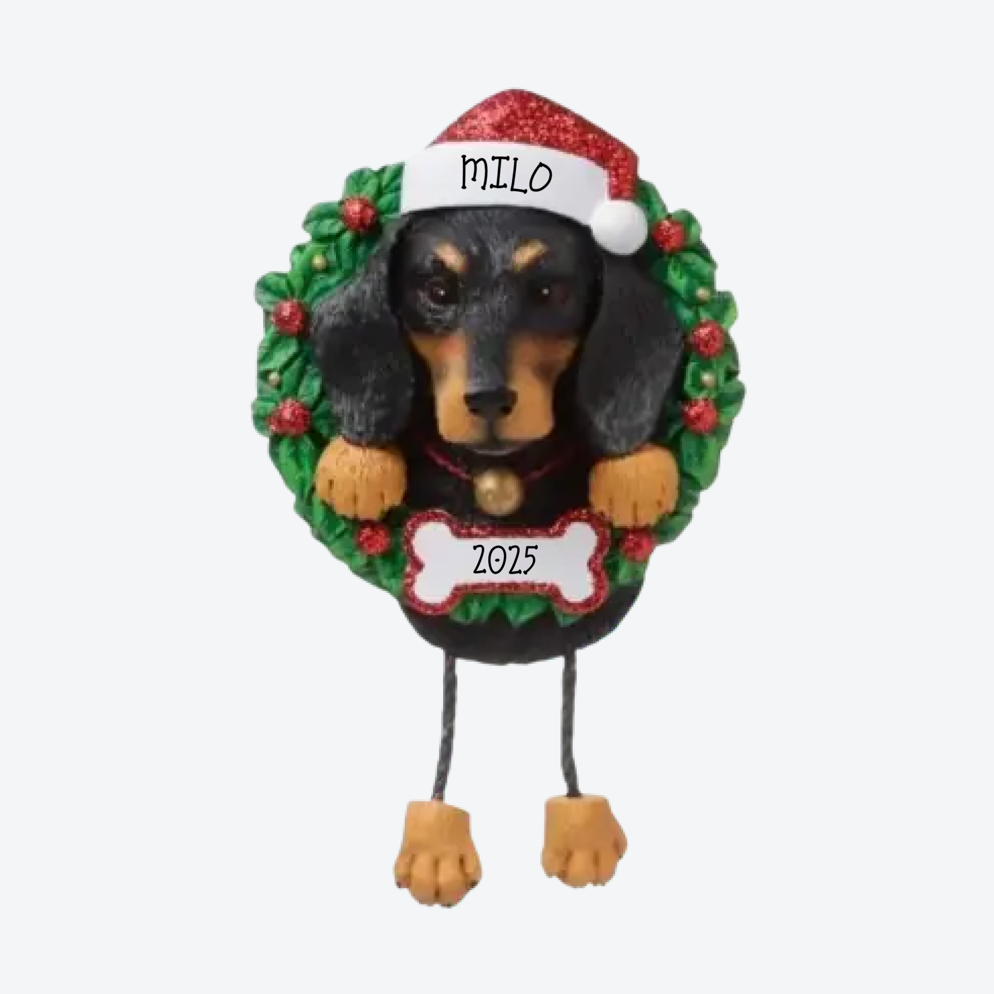 Dachshund Personalized Christmas Ornament