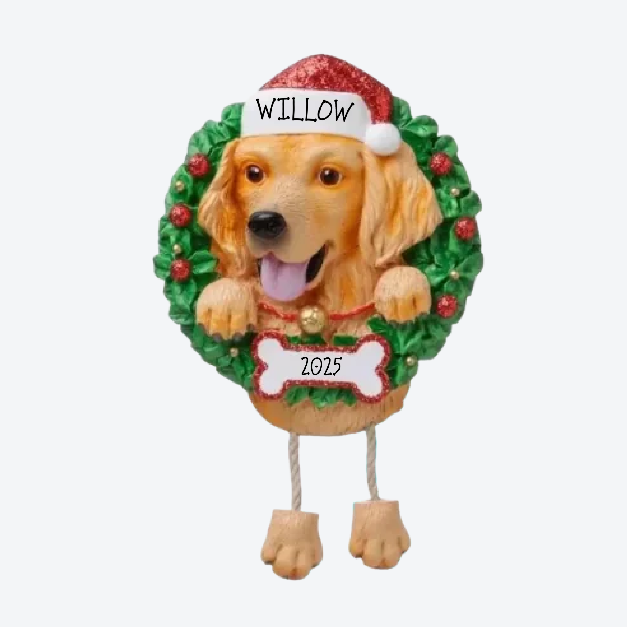 Golden Retriever Personalized Christmas Ornament