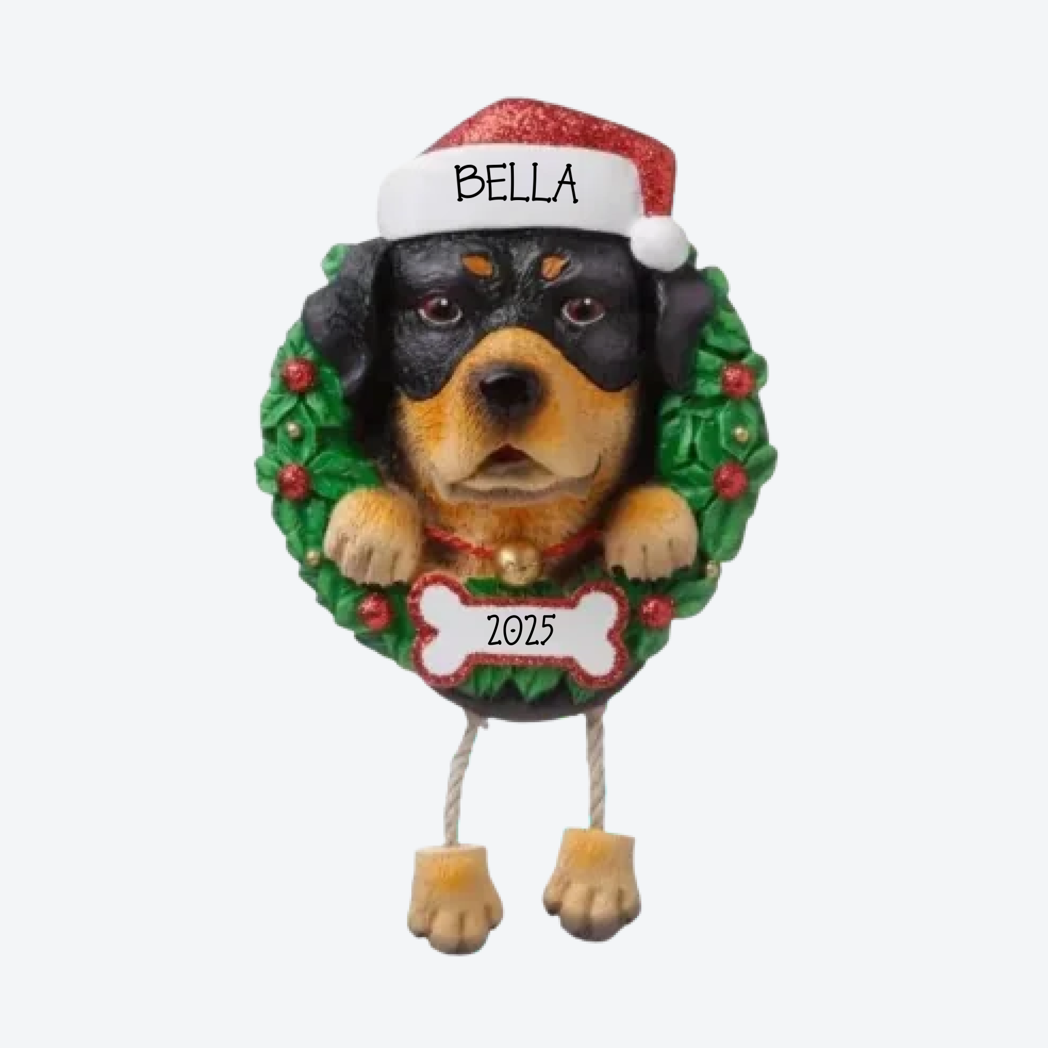 Rottweiler Personalized Christmas Ornament