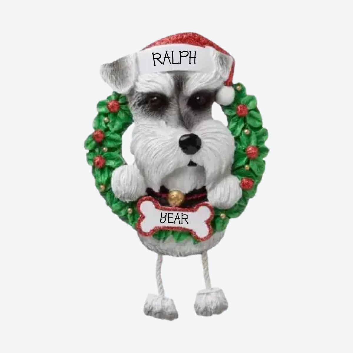 Schnauzer Personalized Christmas Ornament