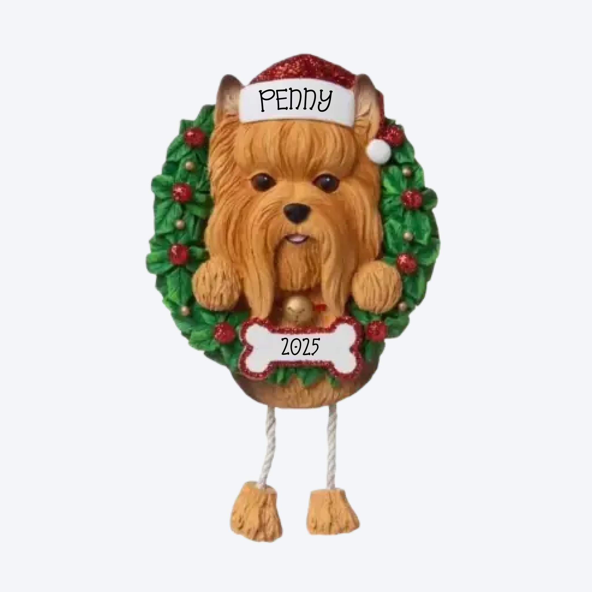 Yorkie Personalized Christmas Ornament