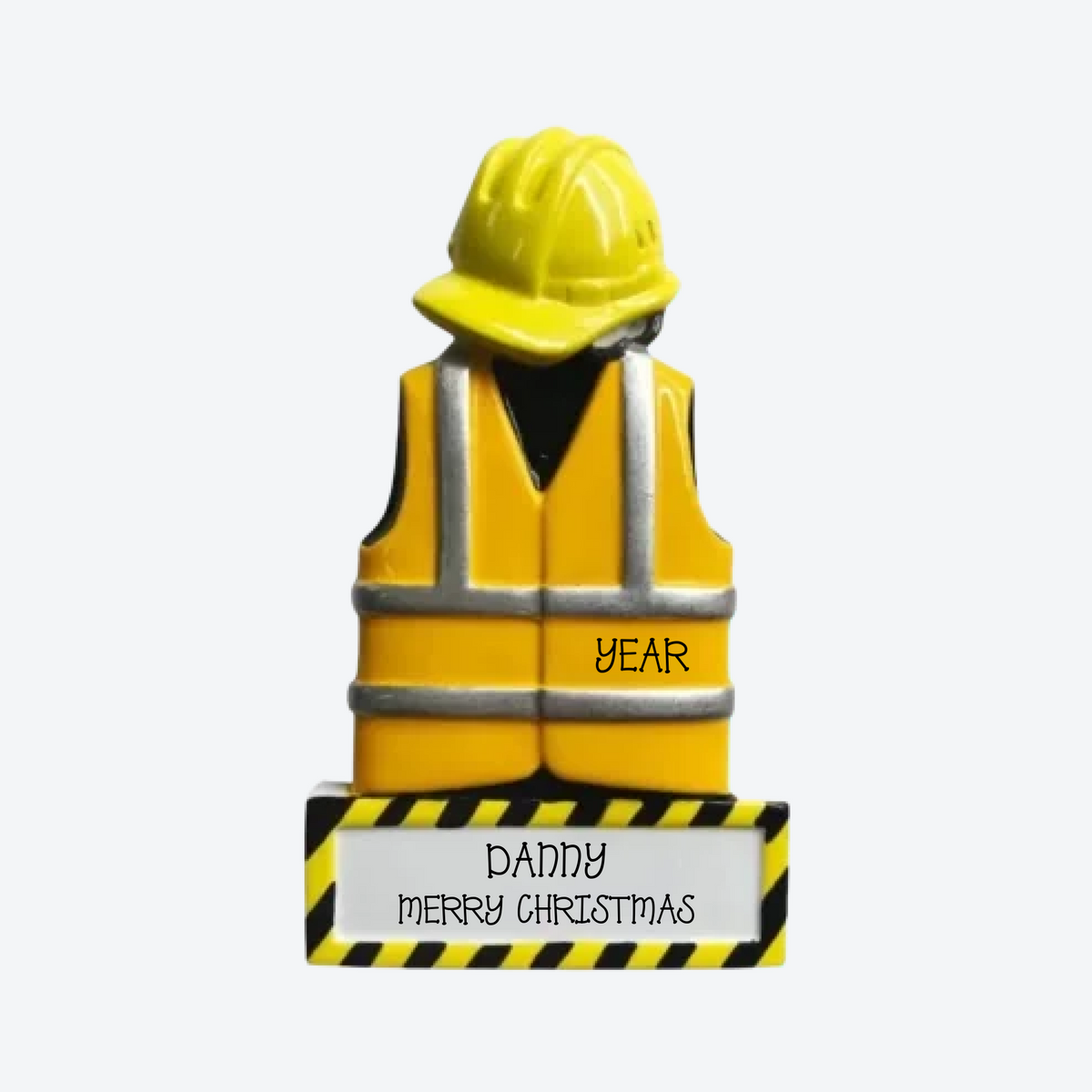 Construction Personalized Christmas Ornament
