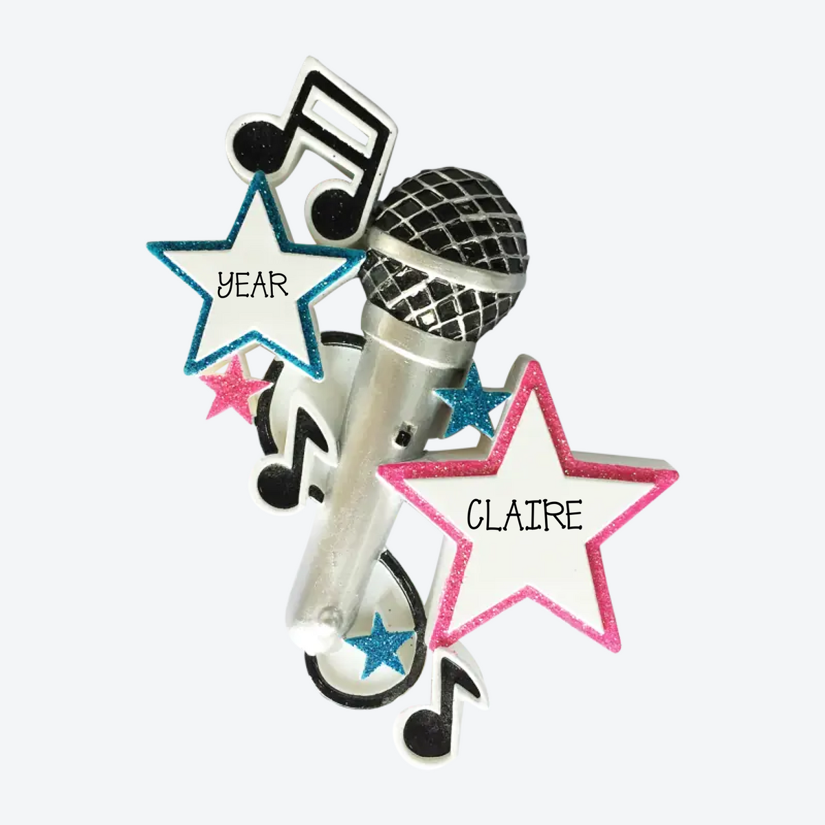 Karaoke Personalized Christmas Ornament