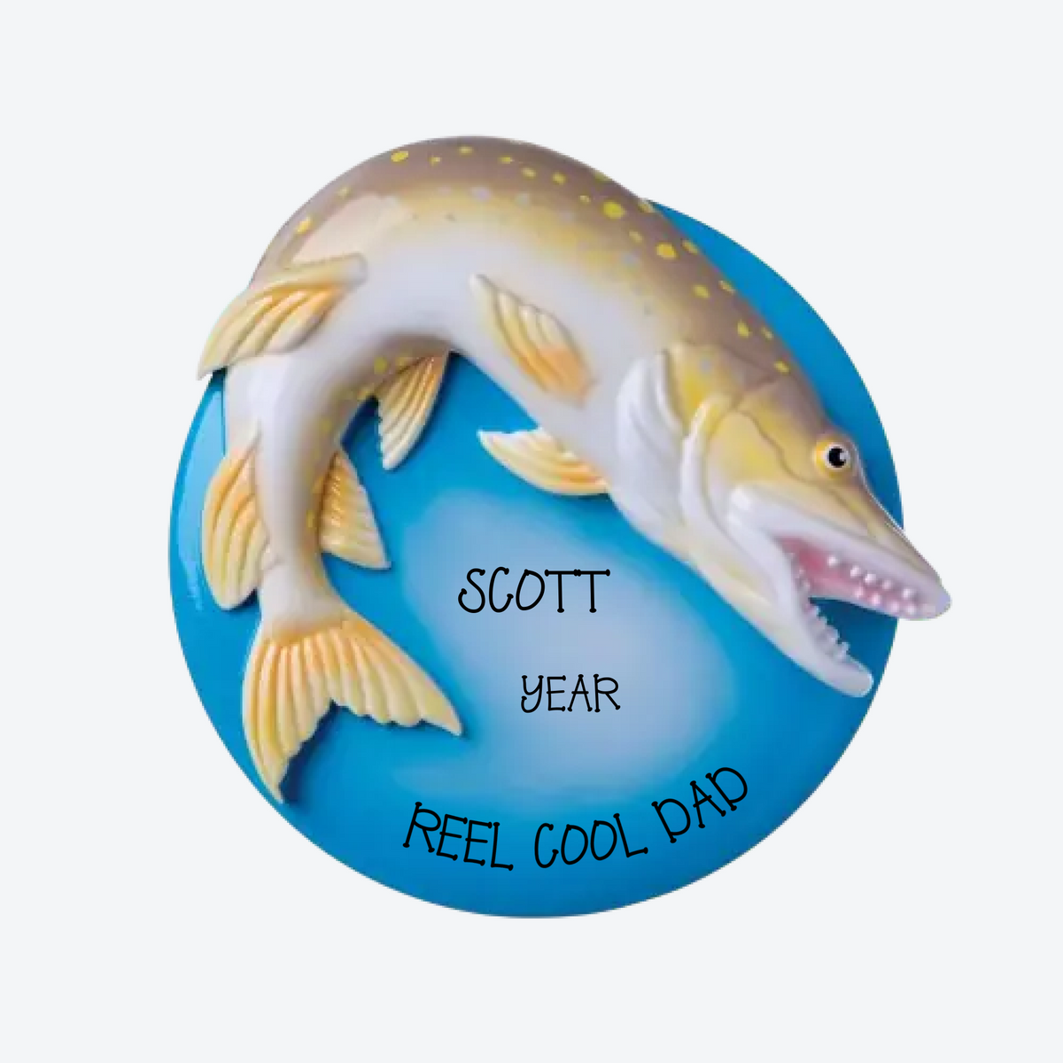 Northern Pike Personalized Christmas Ornament