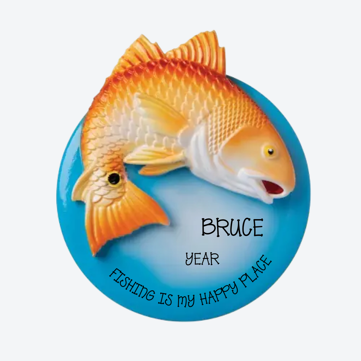 Redfish Personalized Christmas Ornament