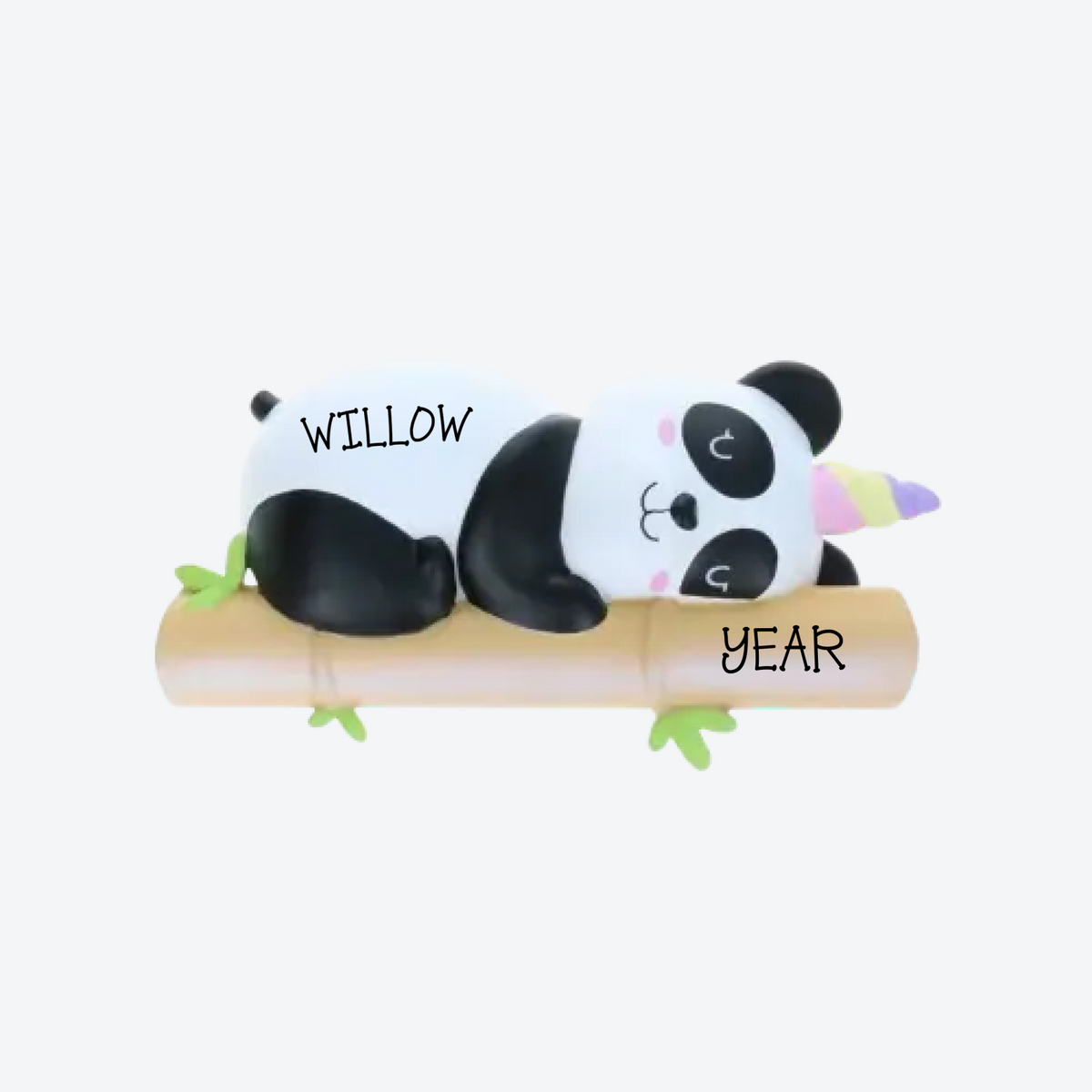 3D Pandacorn Ornament Personalized Christmas Ornament