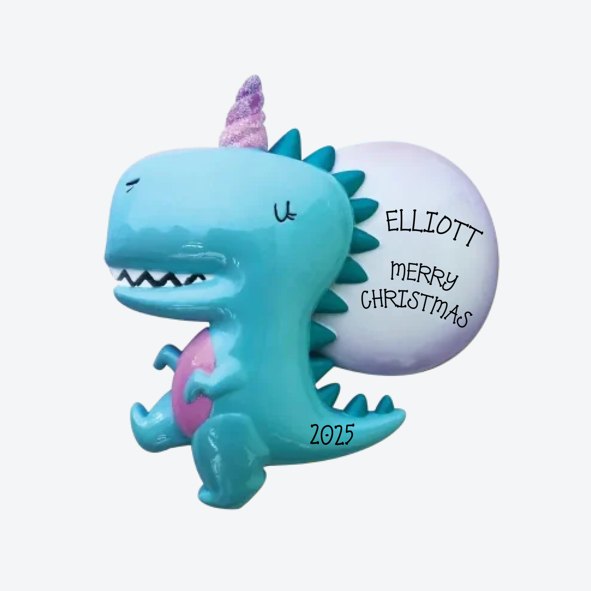 Dinocorn Personalized Christmas Ornament