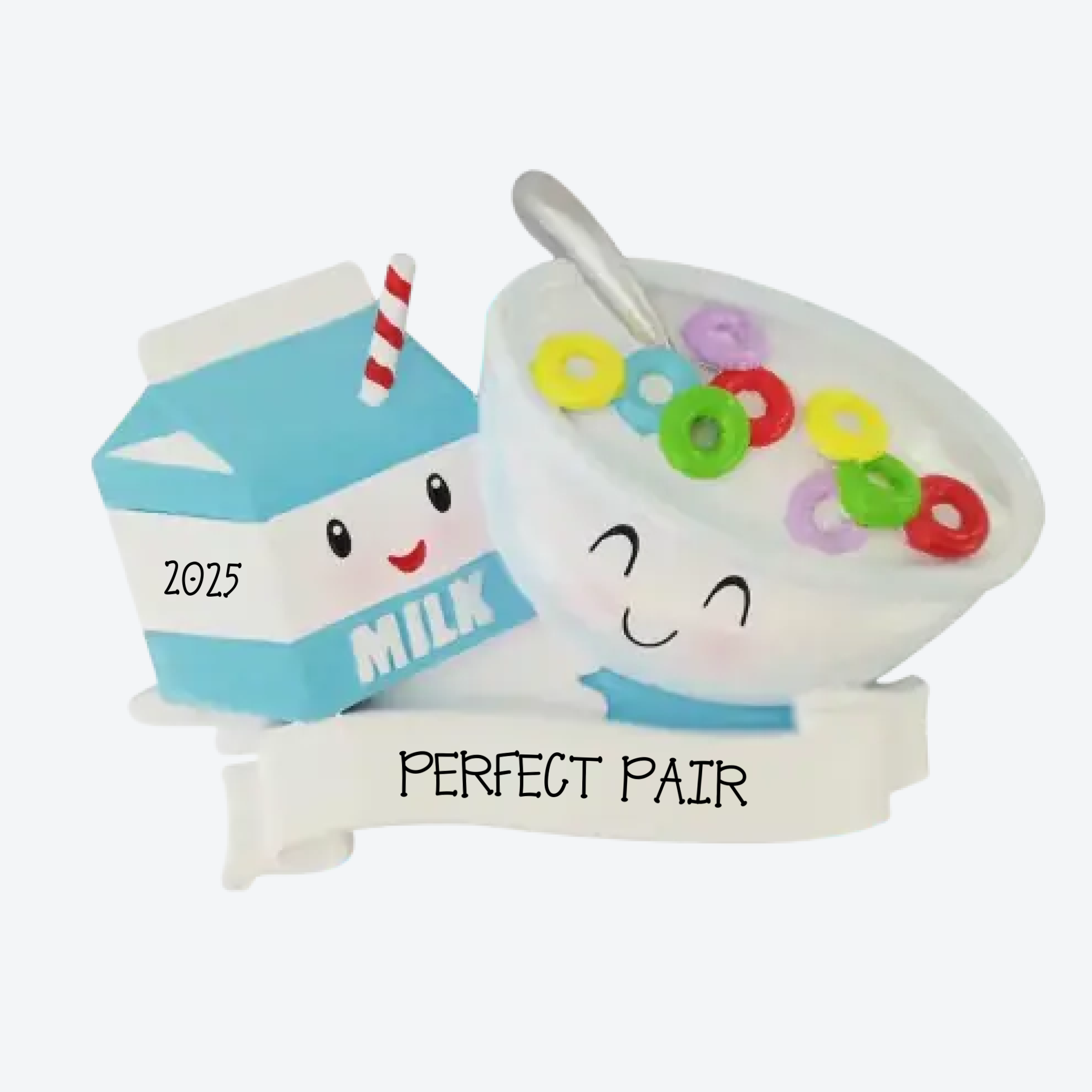 Cereal & Milk Personalized Christmas Ornament