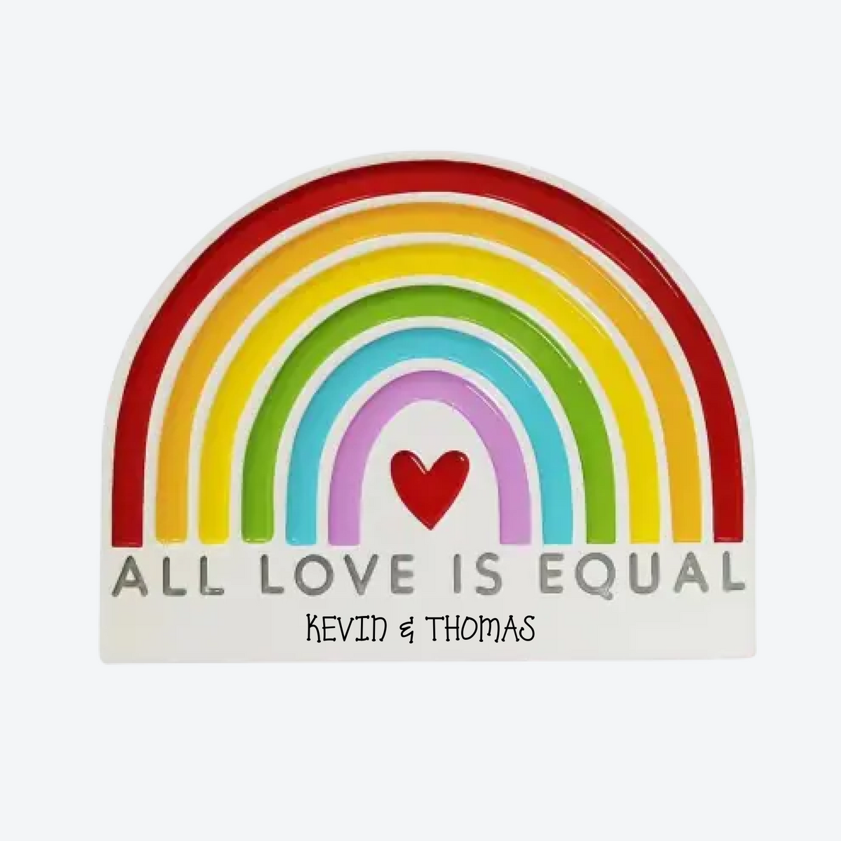 All Love is Equal Personalized Christmas Ornament