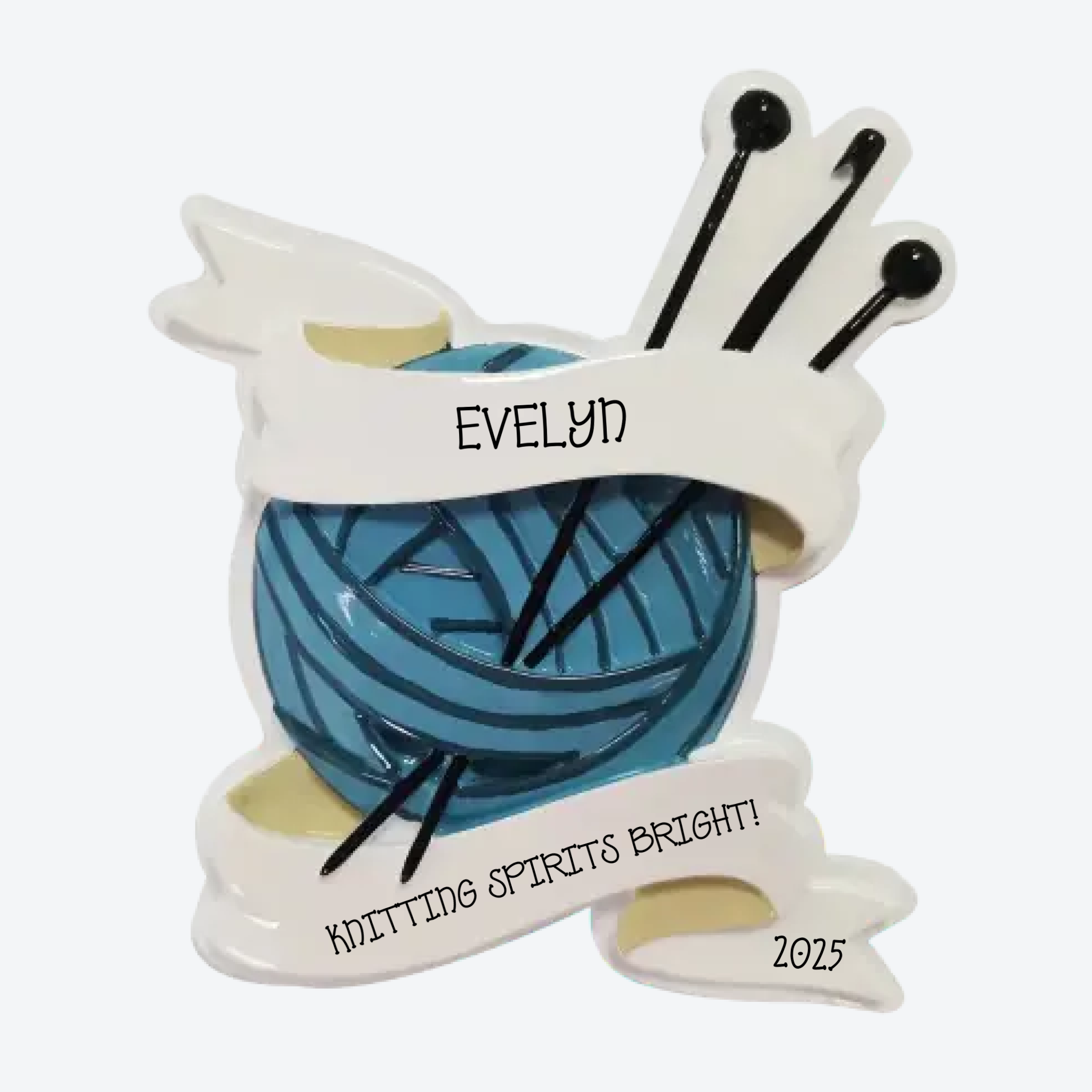 Knitting Personalized Christmas Ornament