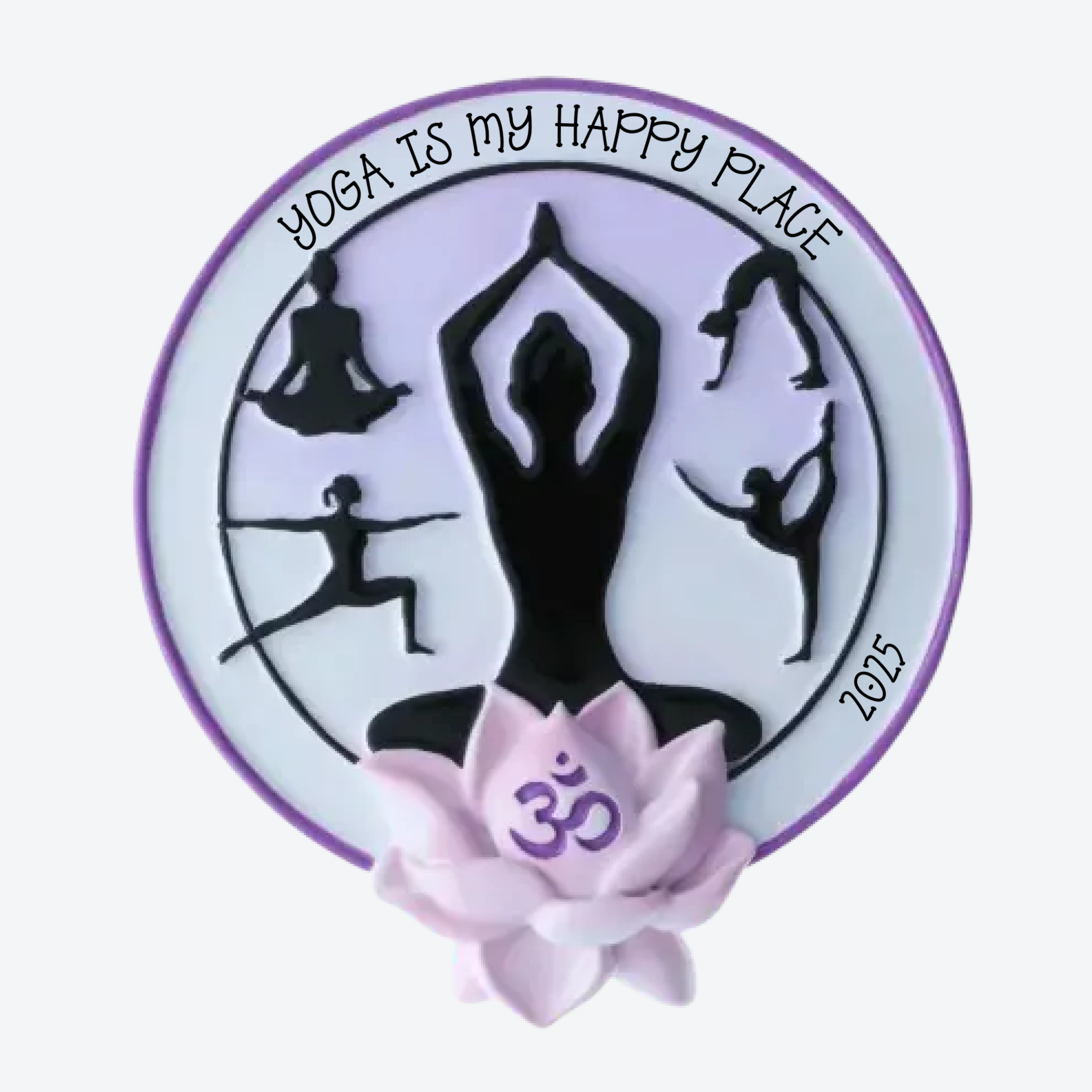 Yoga Poses Personalized Christmas Ornament