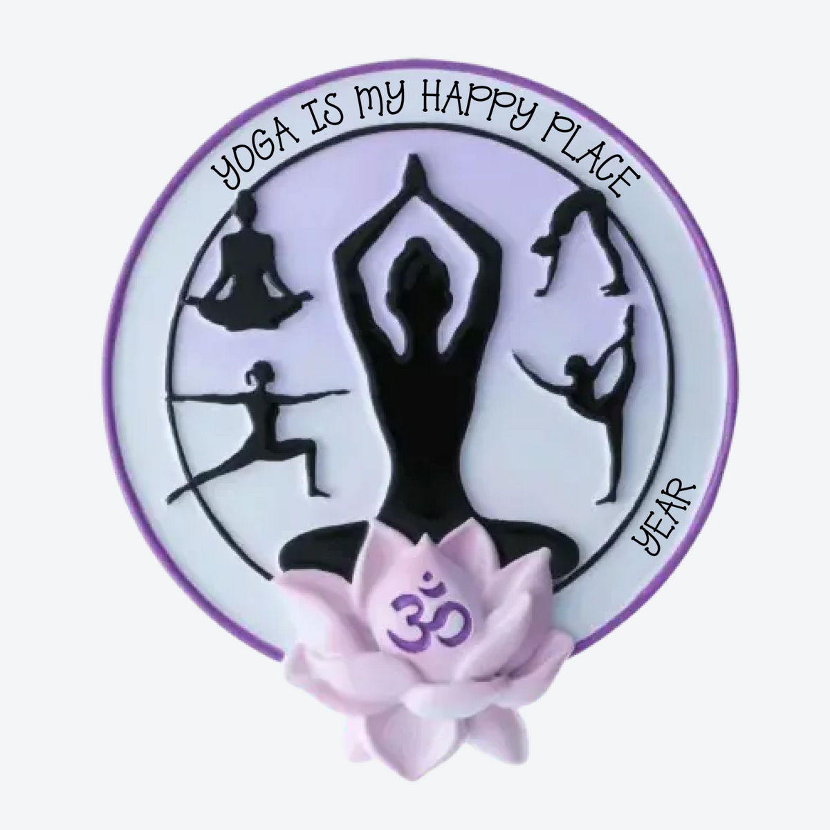 Yoga Poses Personalized Christmas Ornament