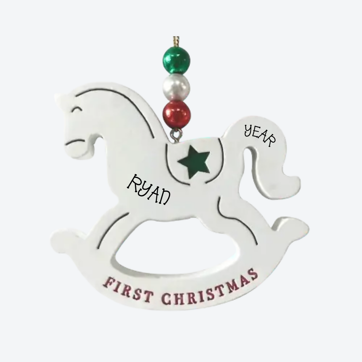 Christmas Pony Personalized Christmas Ornament
