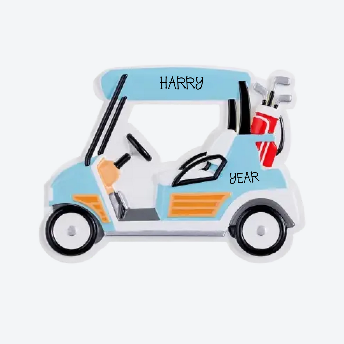 Golf Cart Personalized Christmas Ornament