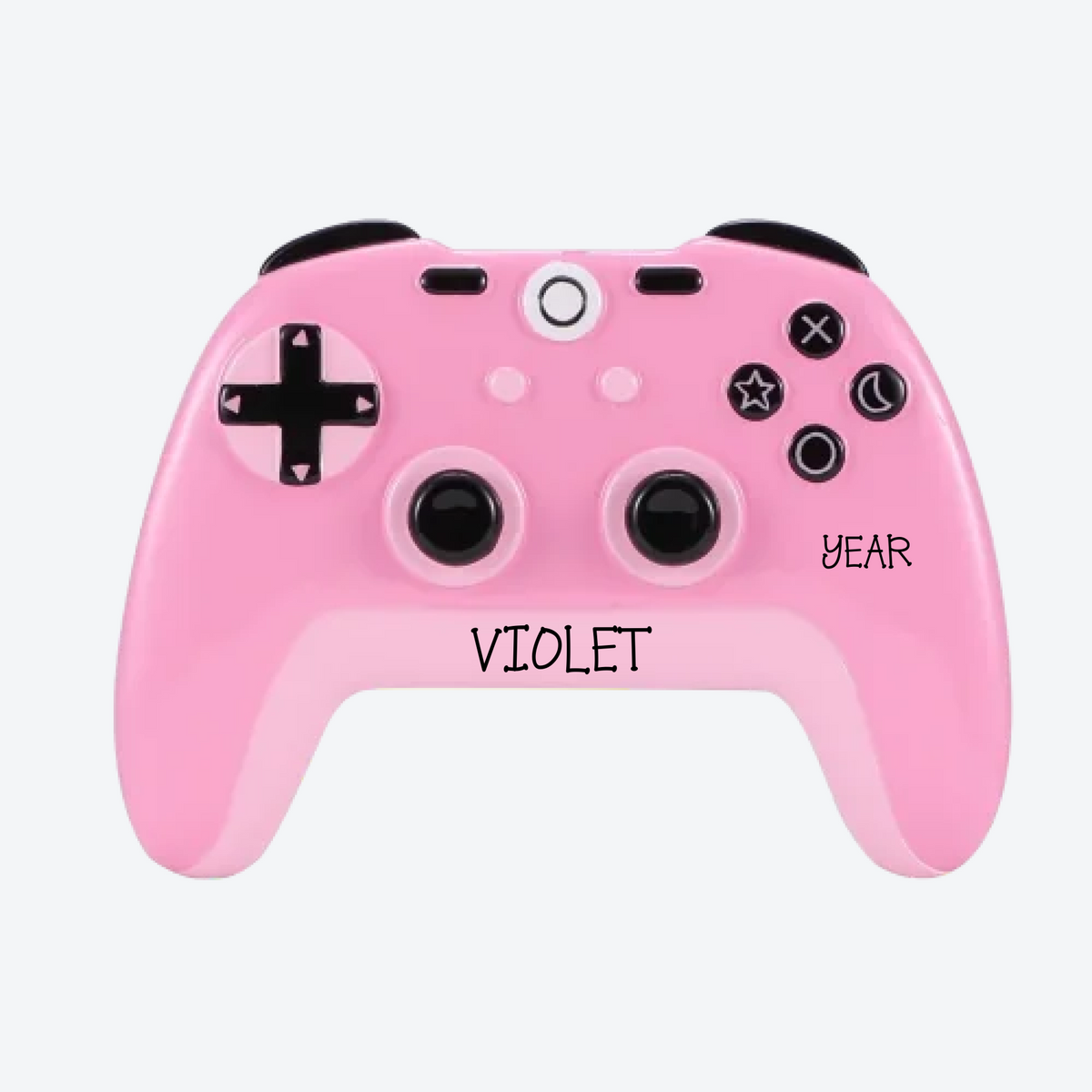 Rose Gold Controller Personalized Christmas Ornament