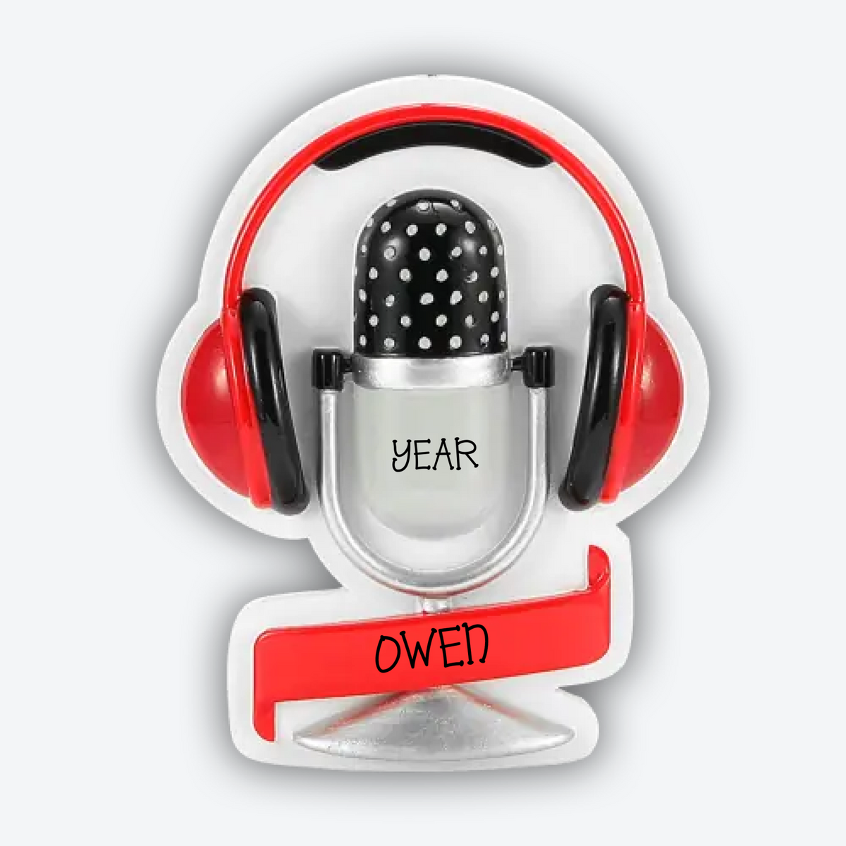 Podcast Personalized Christmas Ornament