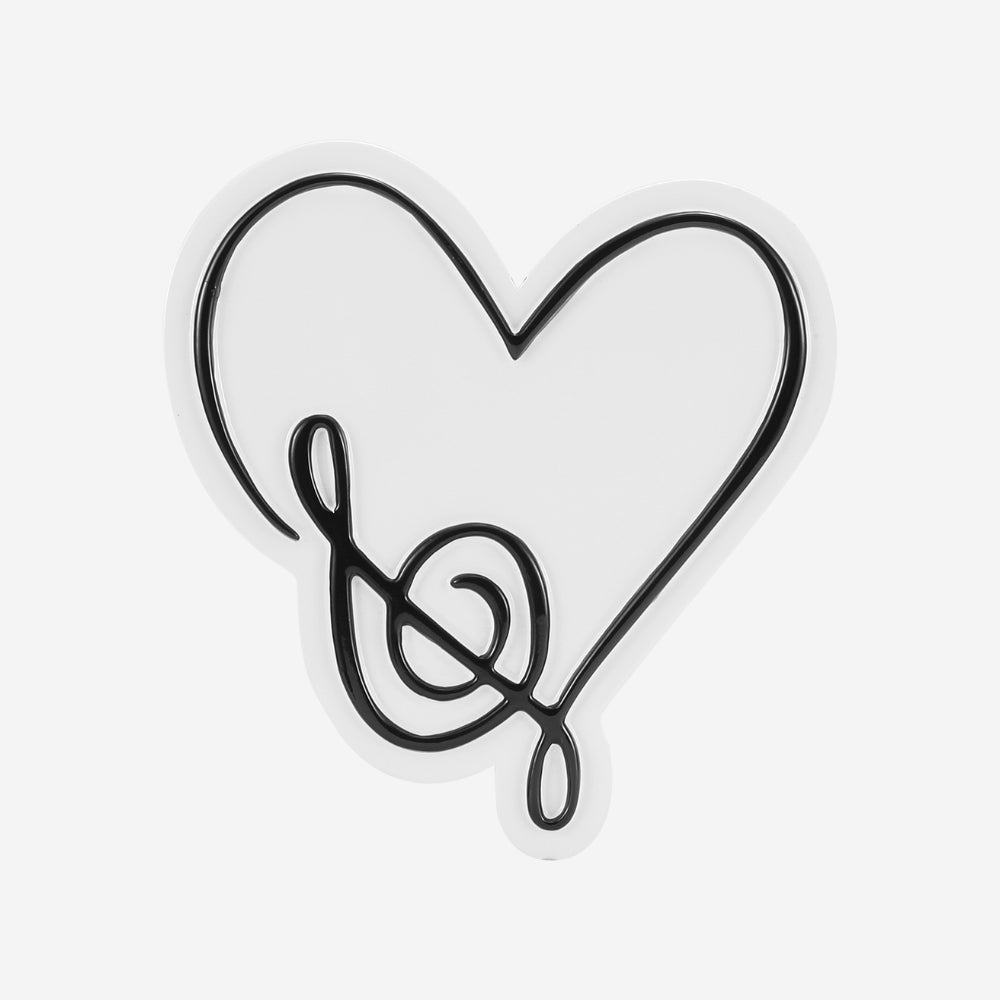 Music Note Heart Personalized Christmas Ornament