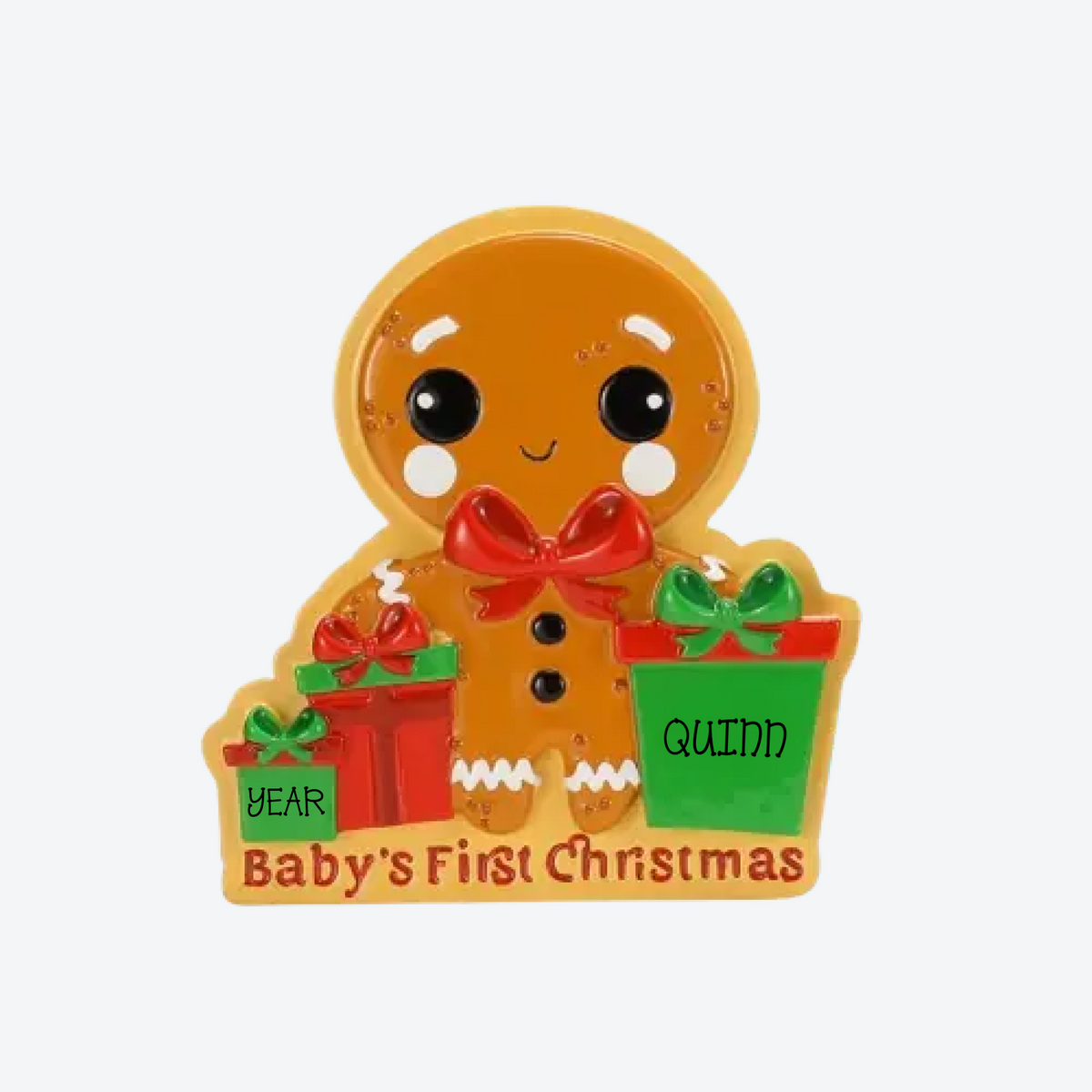 Gingerbread Baby Personalized Christmas Ornament