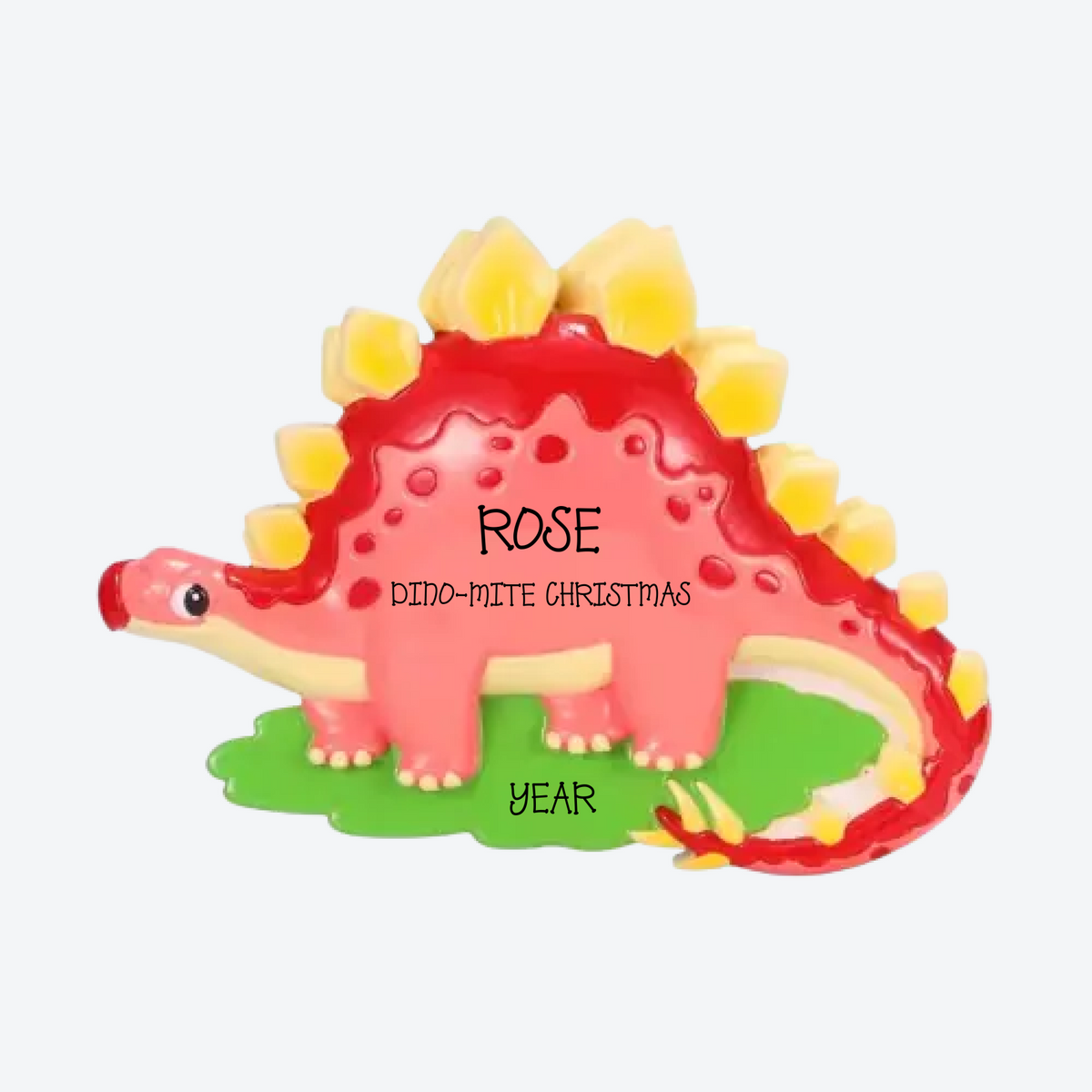 Stegasaurus Personalized Christmas Ornament
