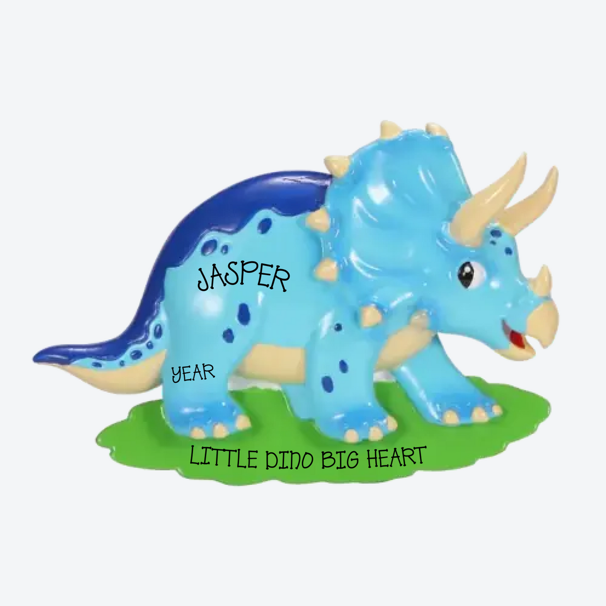 Triceratops Personalized Christmas Ornament