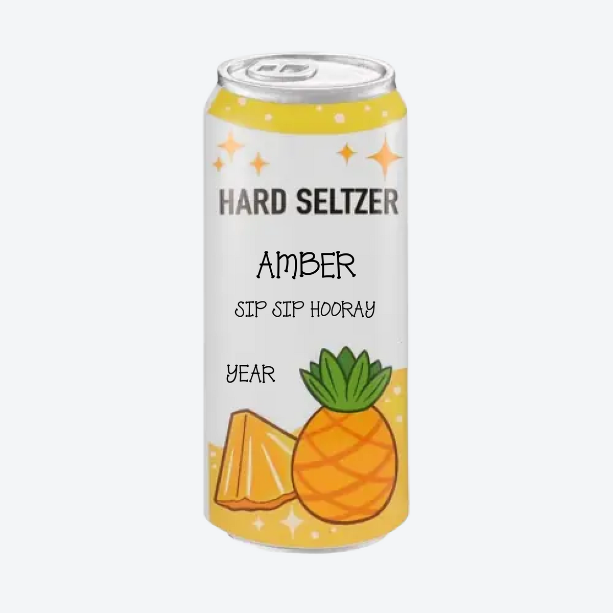 Seltzer Can Assortment- Cherry/Lime/Pineapple(4 Of Each) Personalized Christmas Ornament