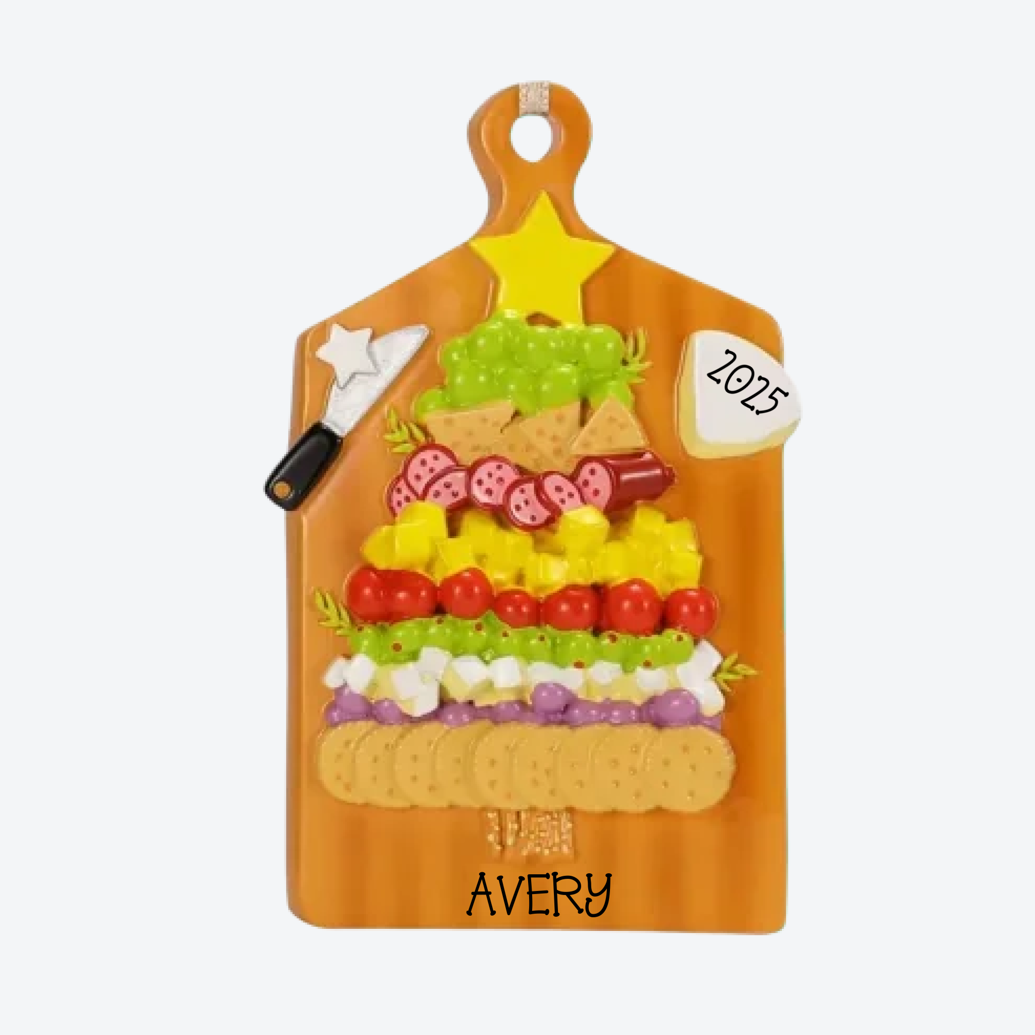 Charcuterie Board Personalized Christmas Ornament