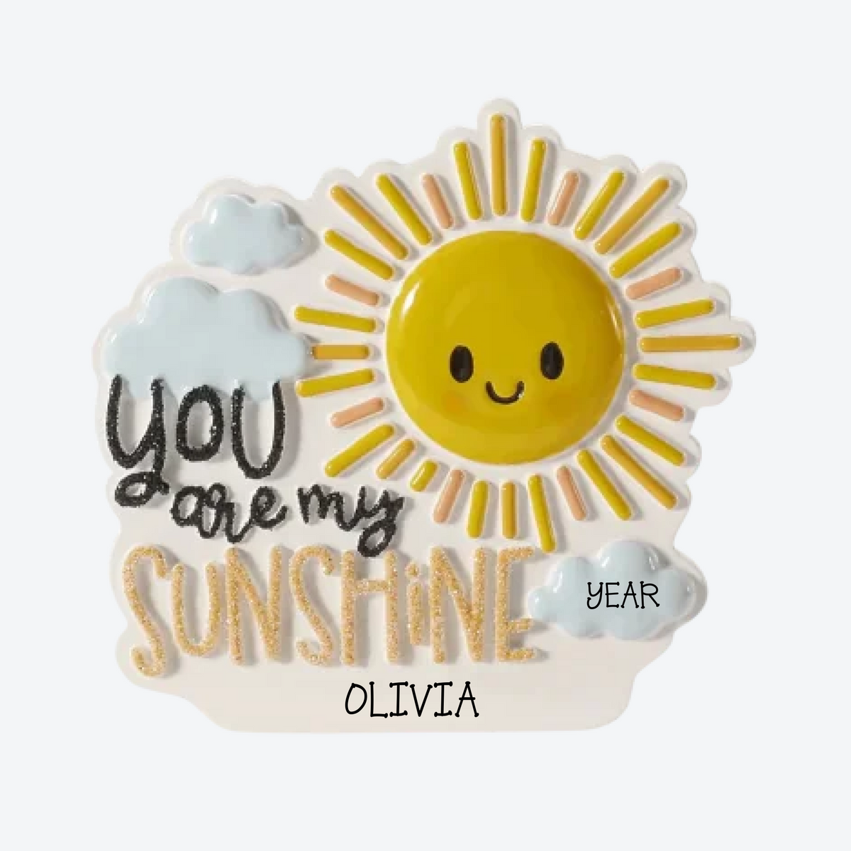 You are my sunshine Baby Personalized Christmas Ornament